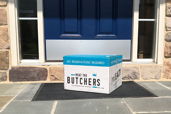Meat the Butchers box delivered to our front door