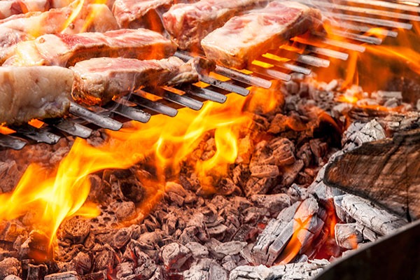 Bbq wood top