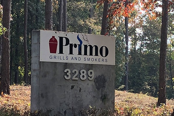 Primo factory sign