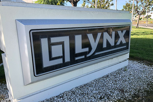 sign at lynx factory