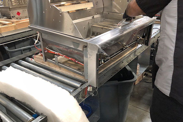 grill being assembled at lynx grills factory