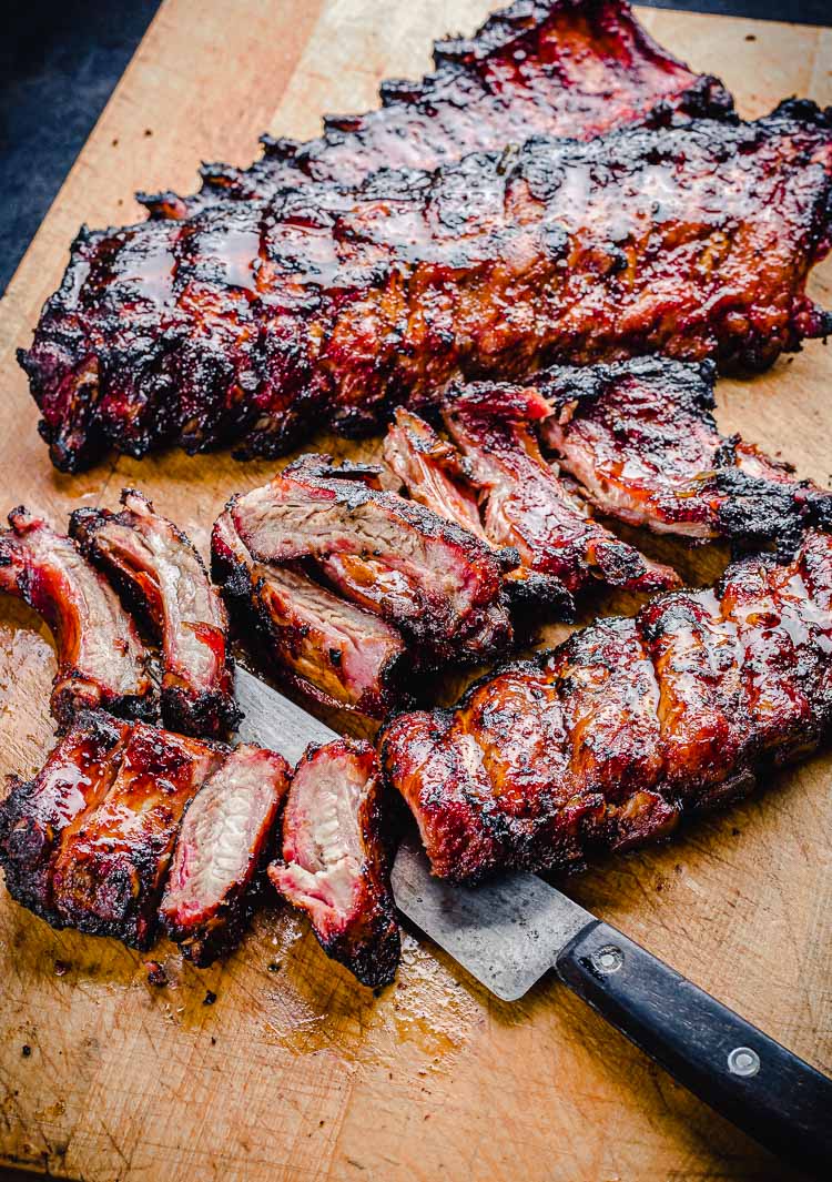 sliced pork baby back ribs