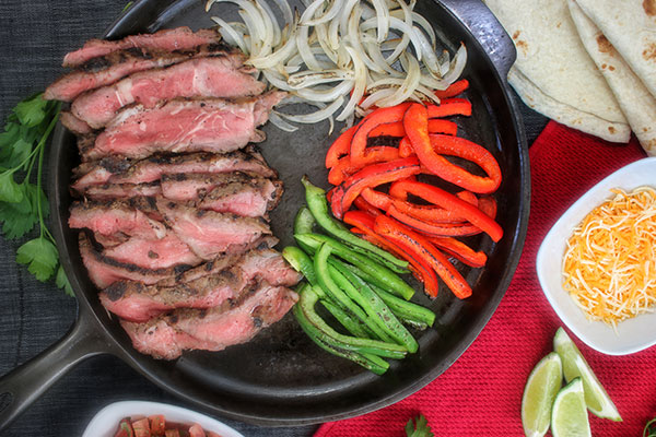 Fast and Easy Chicken and Steak Fajitas - Grillin With Dad