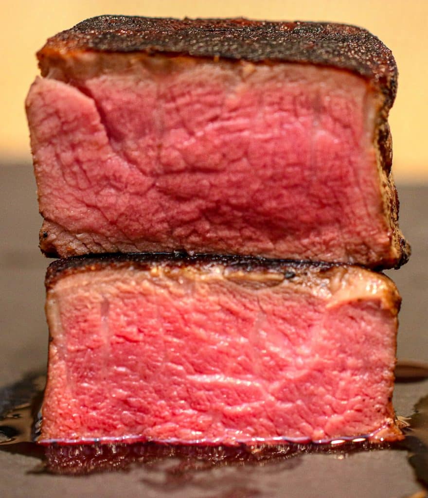 sliced filet mignon