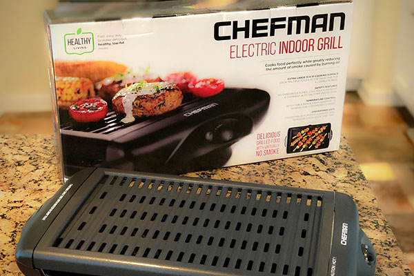 Chefman Smokeless Indoor Electric Grill, Copper, Extra Large, Nonstick  Table Top Grill for Indoor Grilling and BBQ with Adjustable Temperature