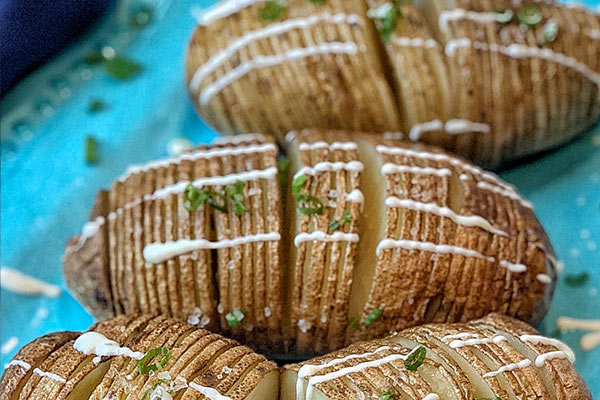 grilled hasselback potatoes