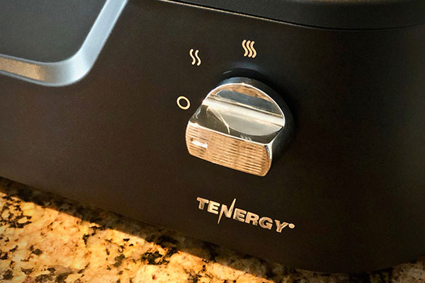 Temperature control on Tenergy Indoor smokeless Grill