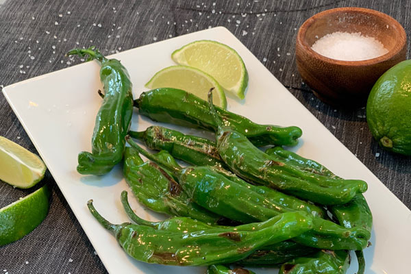 Blistered Shishito Peppers from Grillseeker cookbook