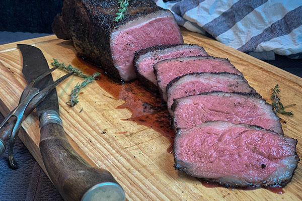 Sous Vide NY Strip with Compound Herb Butter - Grill Beef - Grillseeker