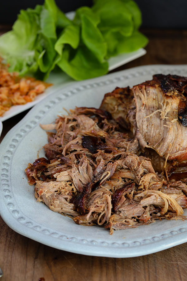 Best Korean Style Pork Shoulder shredded and ready to serve