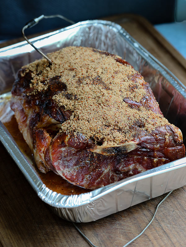 brown sugar mix coating pork butt for Best Korean Style Pork Shoulder