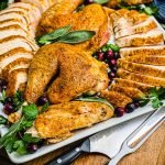 turkey slices on a platter