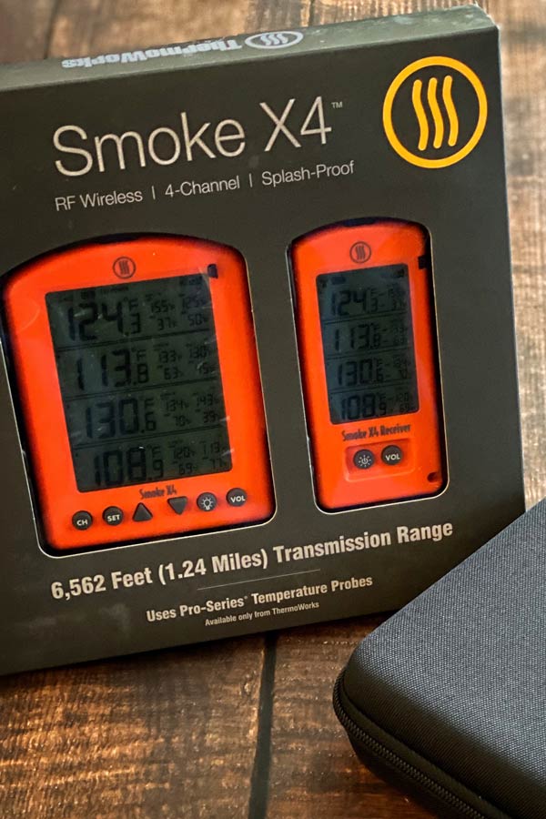 ThermoWorks Smoke X2 Long-Range 2-Channel Wireless BBQ Alarm Thermometer - Blue