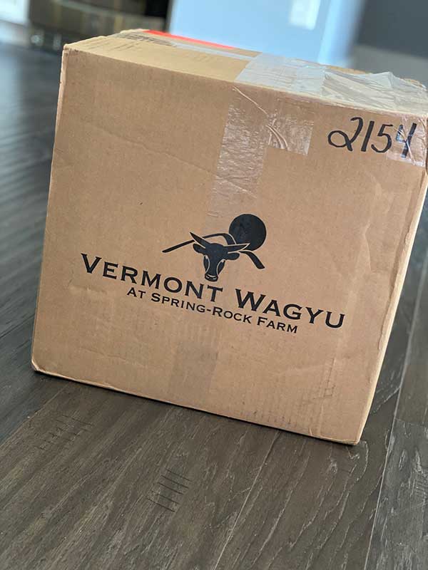 Vermont Wagyu delivery box