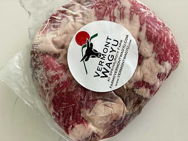 Vermont Wagyu wrapped steak