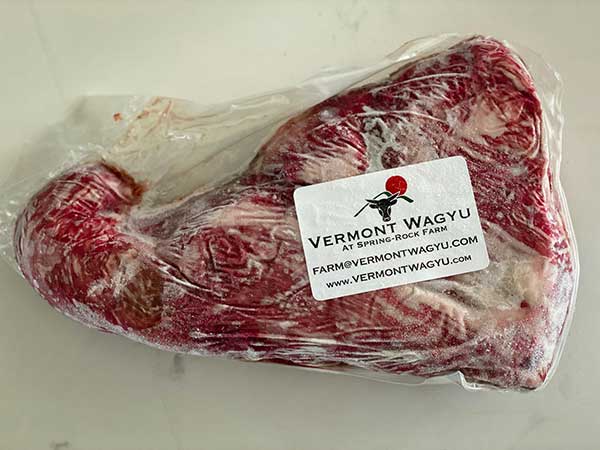 Vermont Wagyu wrapped steak