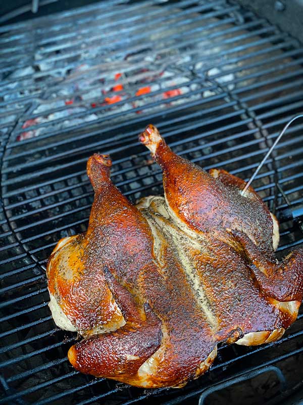 Grilled Spatchcock Rosemary chicken