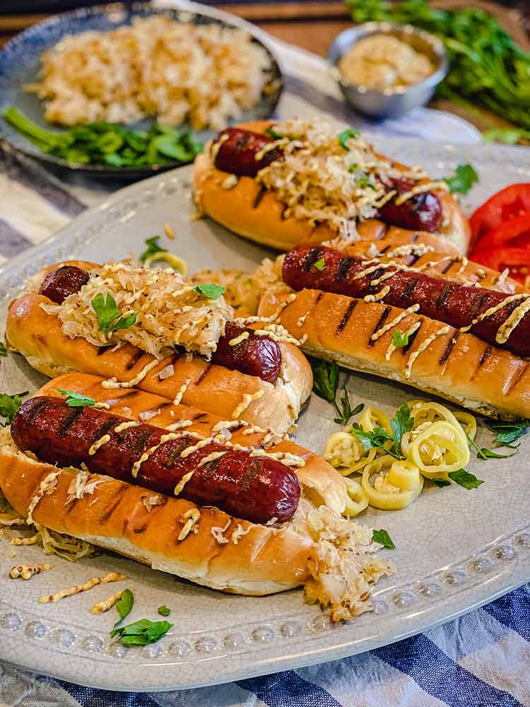 Sauerkraut and sausages