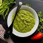 Avocado, Cilantro and Lime Vinaigrette made and ready to serve