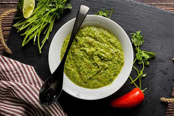 Avocado, Cilantro and Lime Vinaigrette made and ready to serve