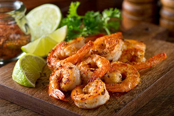 Creole Seasoning on shrimp