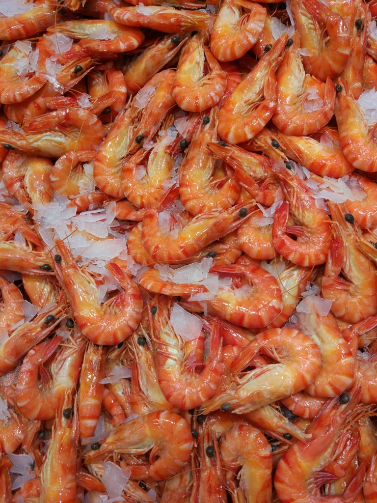 red shrimp used for low country boil