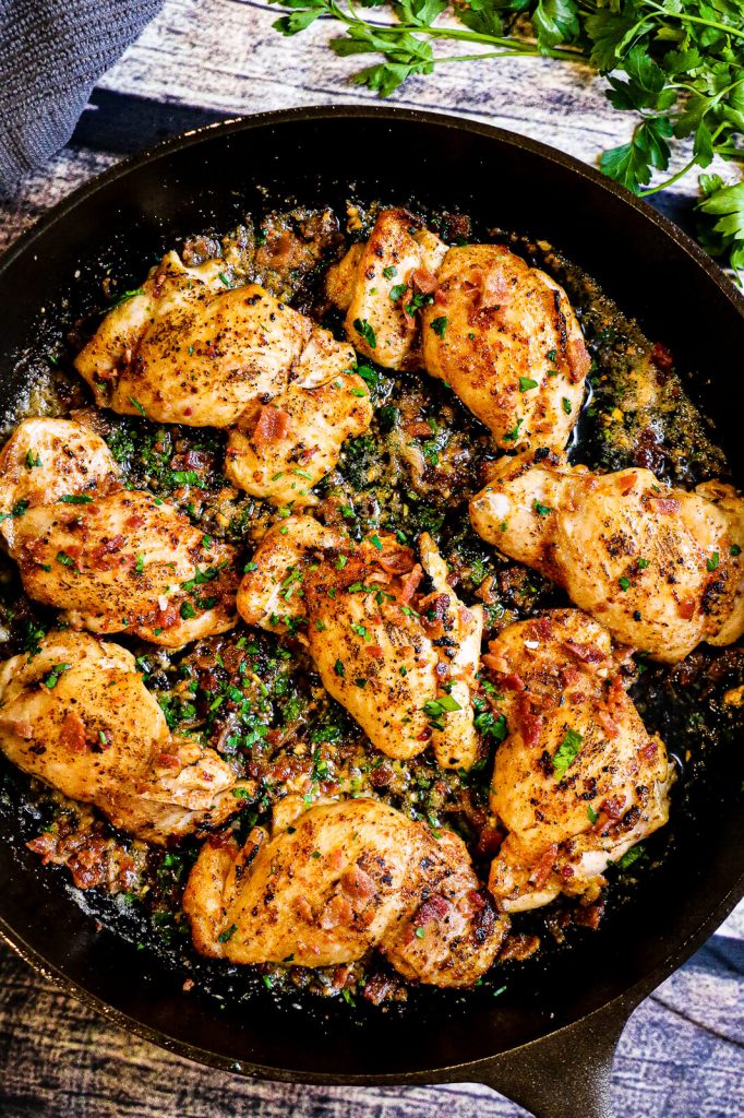 garlic parmesan chicken thighs