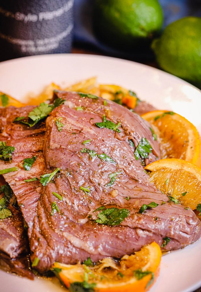 uncooked steak for Mexican street tacos