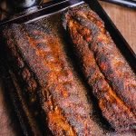 barbecued baby back ribs