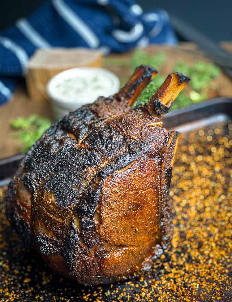 reverse-seared prime rib roast