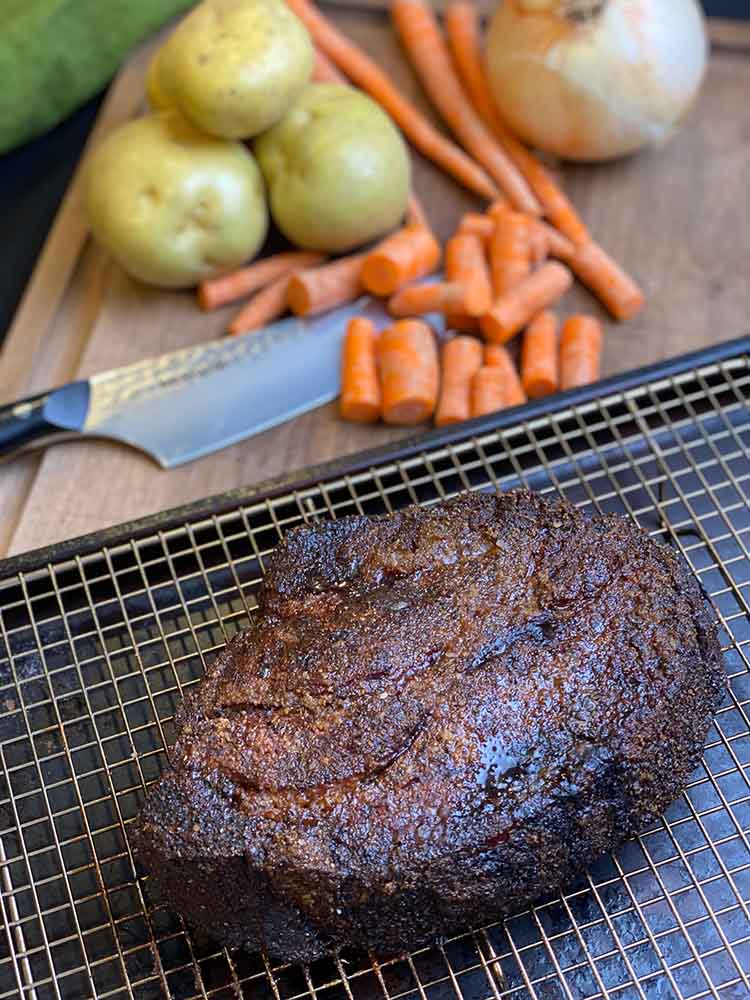 Smoked chuck roast