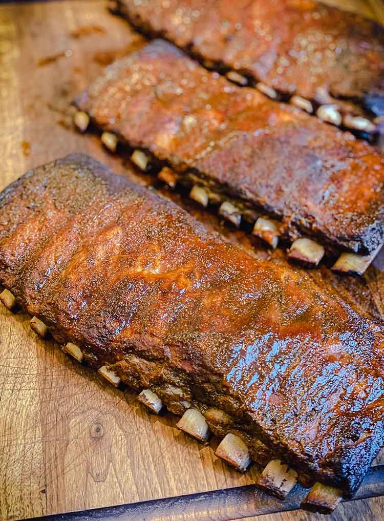 perfectly cooked pork ribs