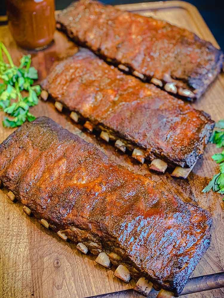 pork ribs ready to serve