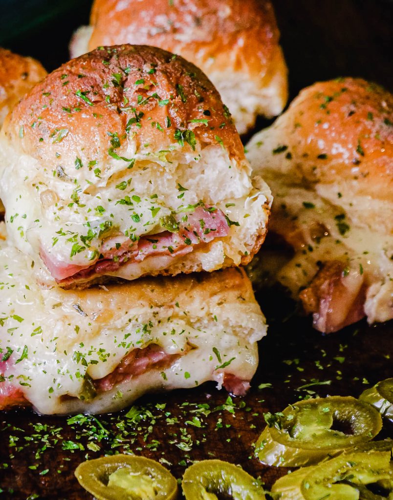 ham and cheese sliders with jalapeños