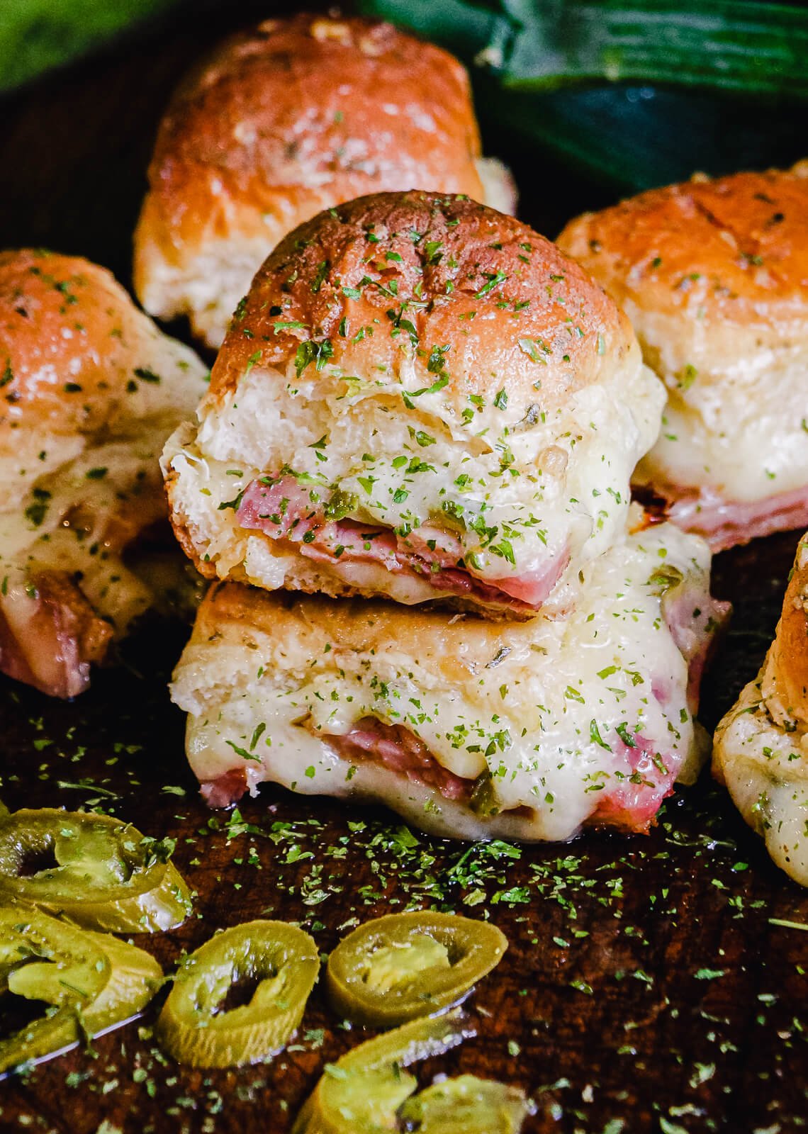 Ham and Cheese Sliders (w/ Dijon Butter Sauce)