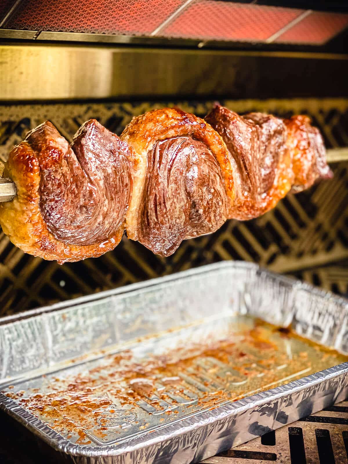 roasted picanha on a grill