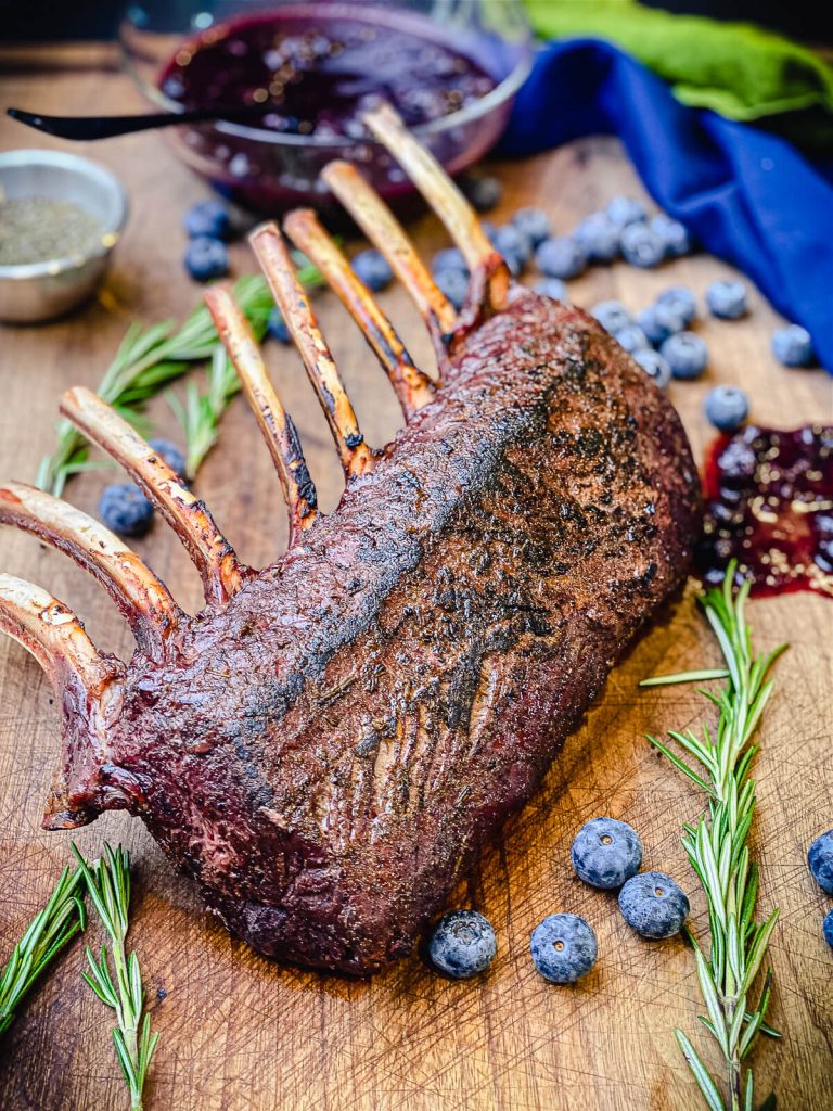 grilled backstrap on cutting board