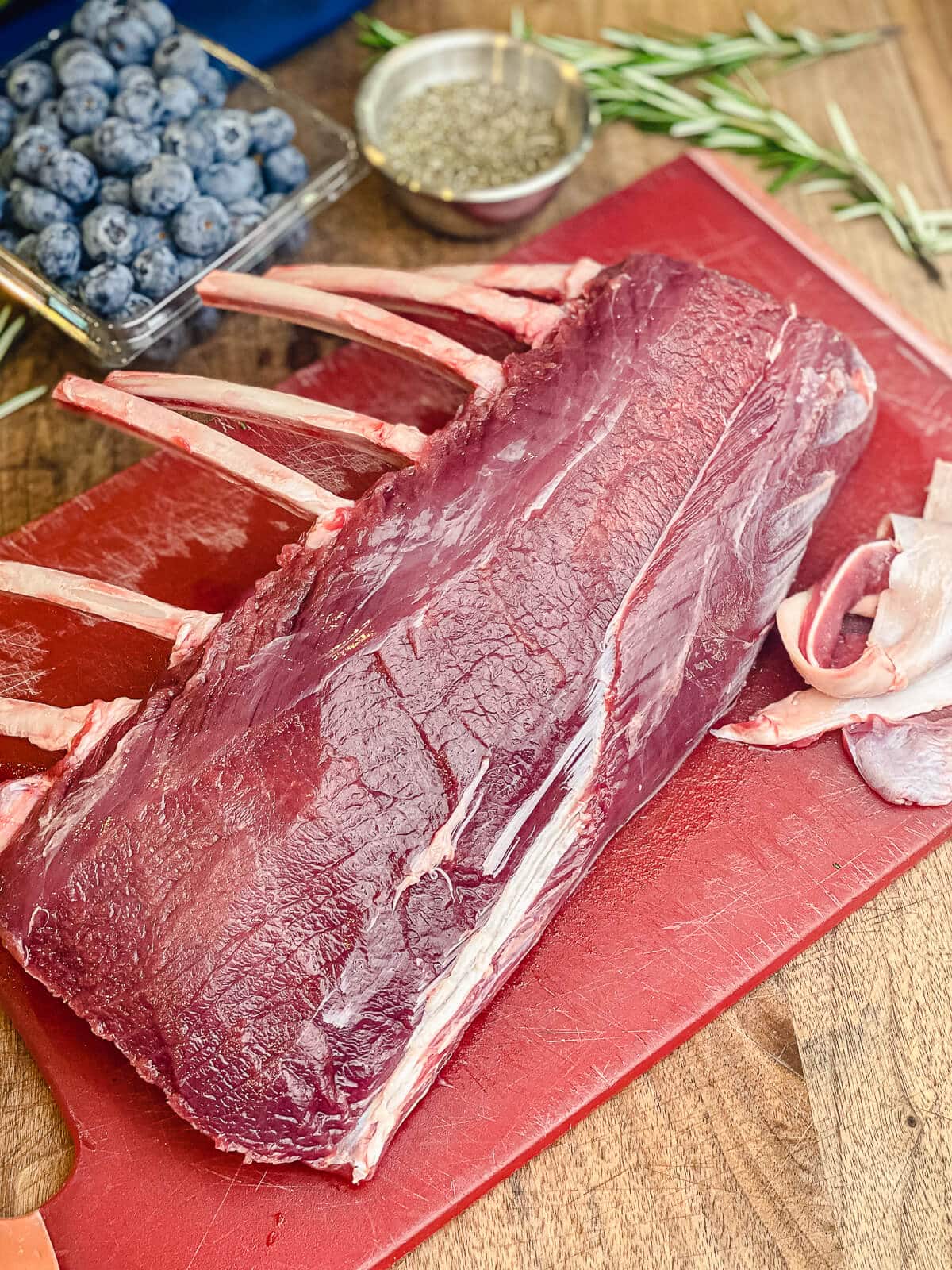 rack of venison with silverskin removed