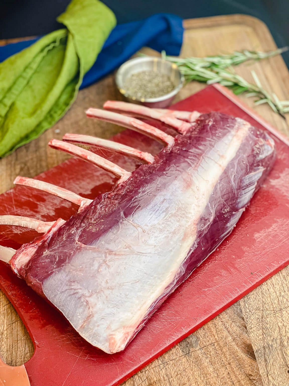 Grilled Rack Of Venison w/ Blueberry Compote Grillseeker