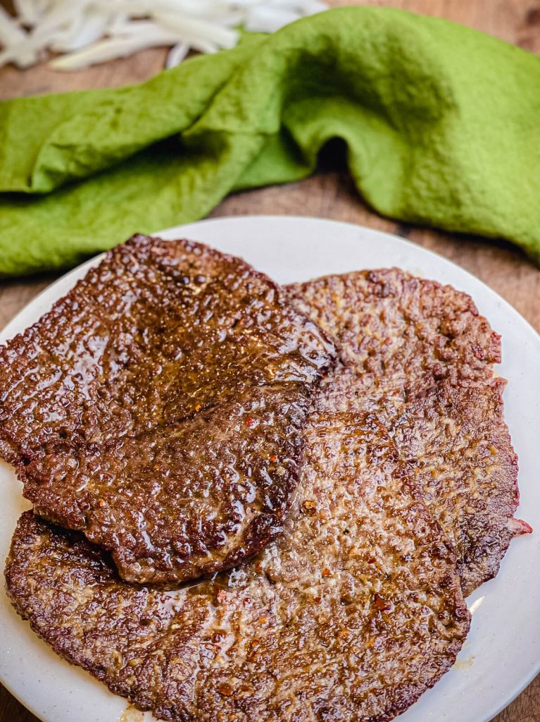 cube steaks on a plate