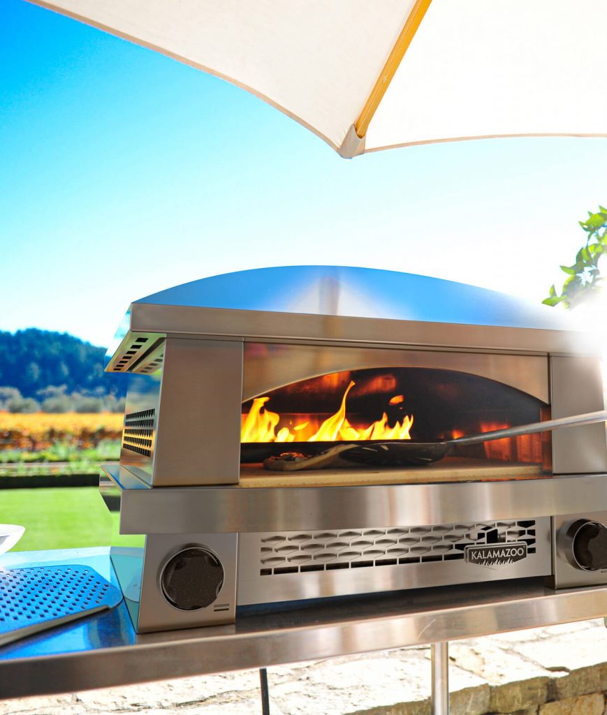 outdoor pizza oven by kalamazoo