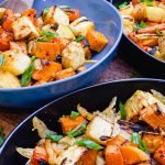 bowl of roasted root vegetables