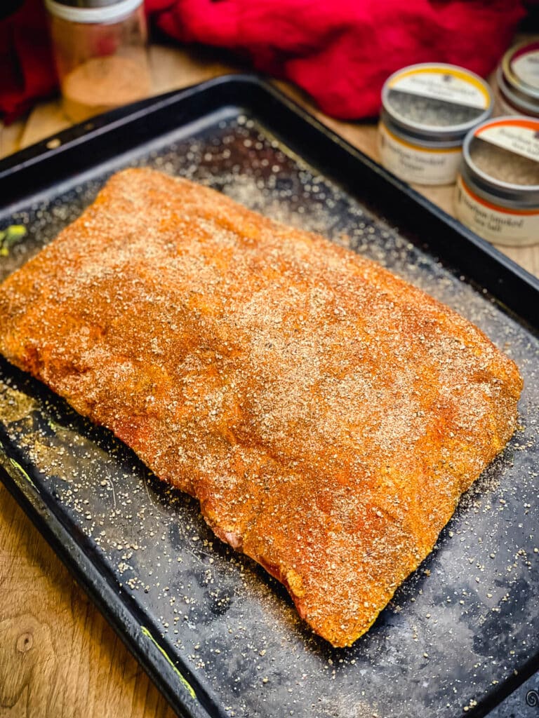 smoked seasoning on beef ribs