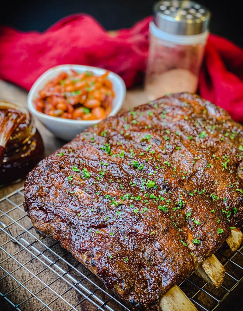 rack of beef ribs baked in the oven