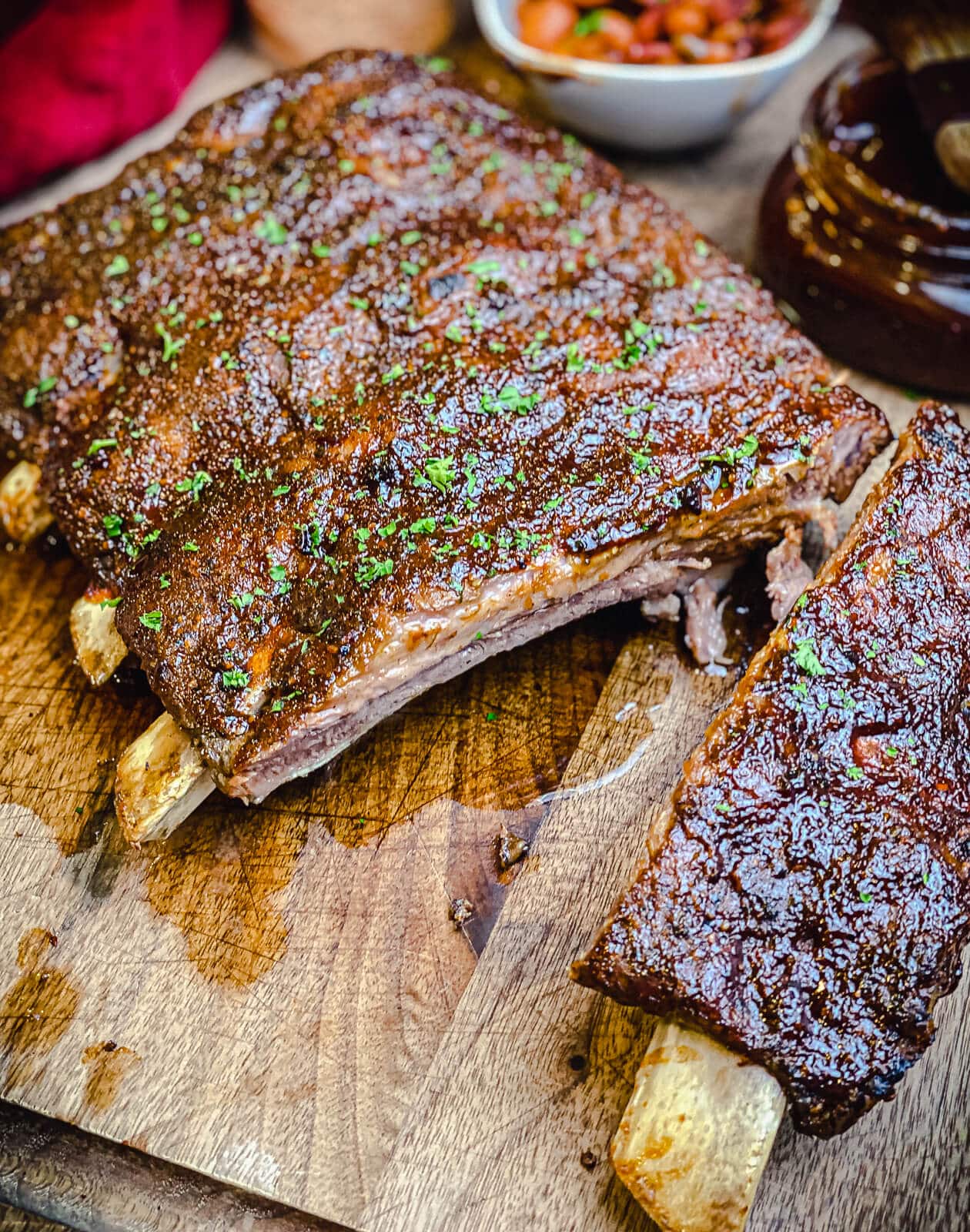 sliced beef ribs baked in the oven