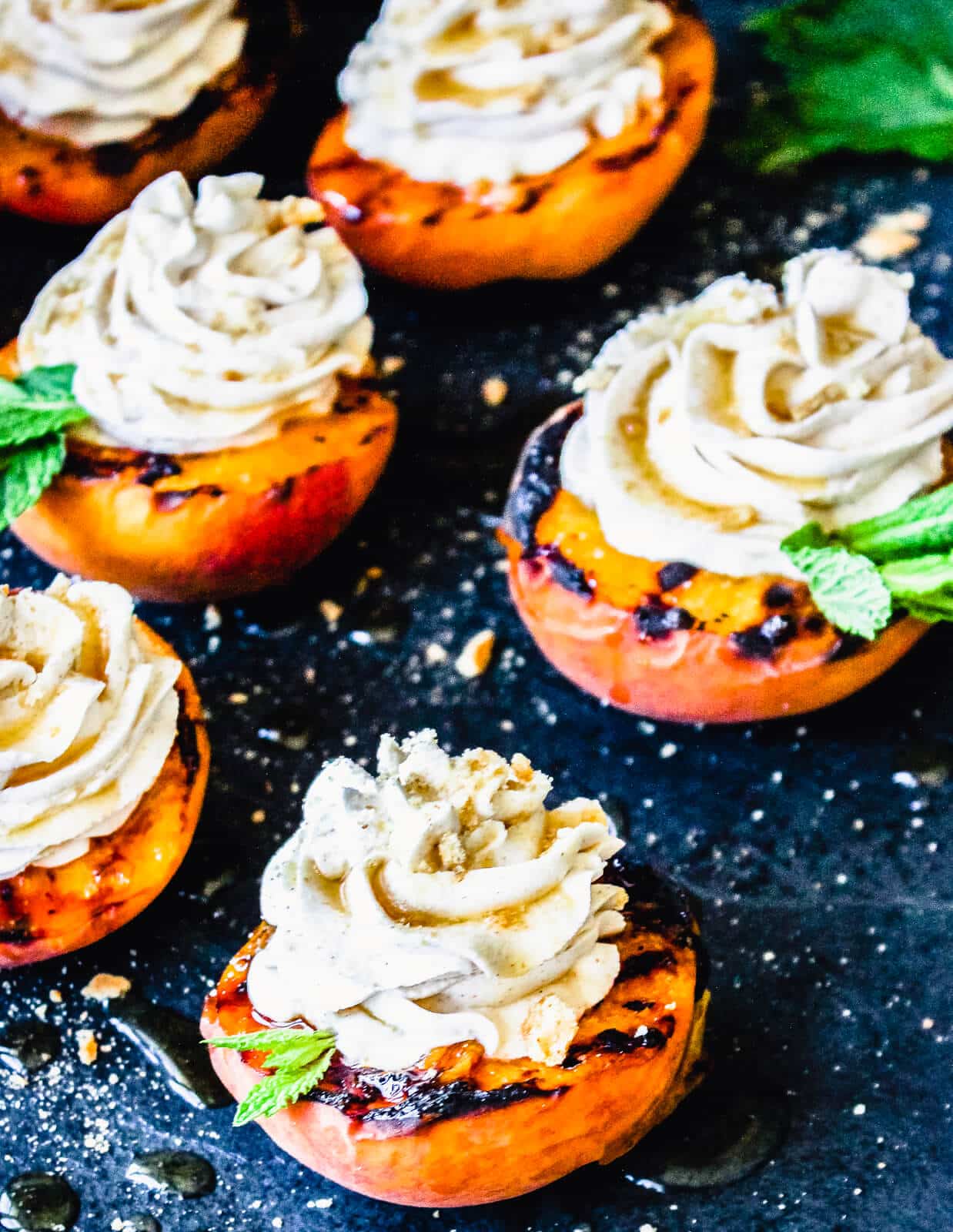 Grilled Peaches With Mascarpone Ice Cream Grillseeker