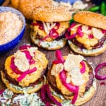 pimento cheeseburgers with toppings and onions