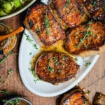 pork chops with mustard glaze