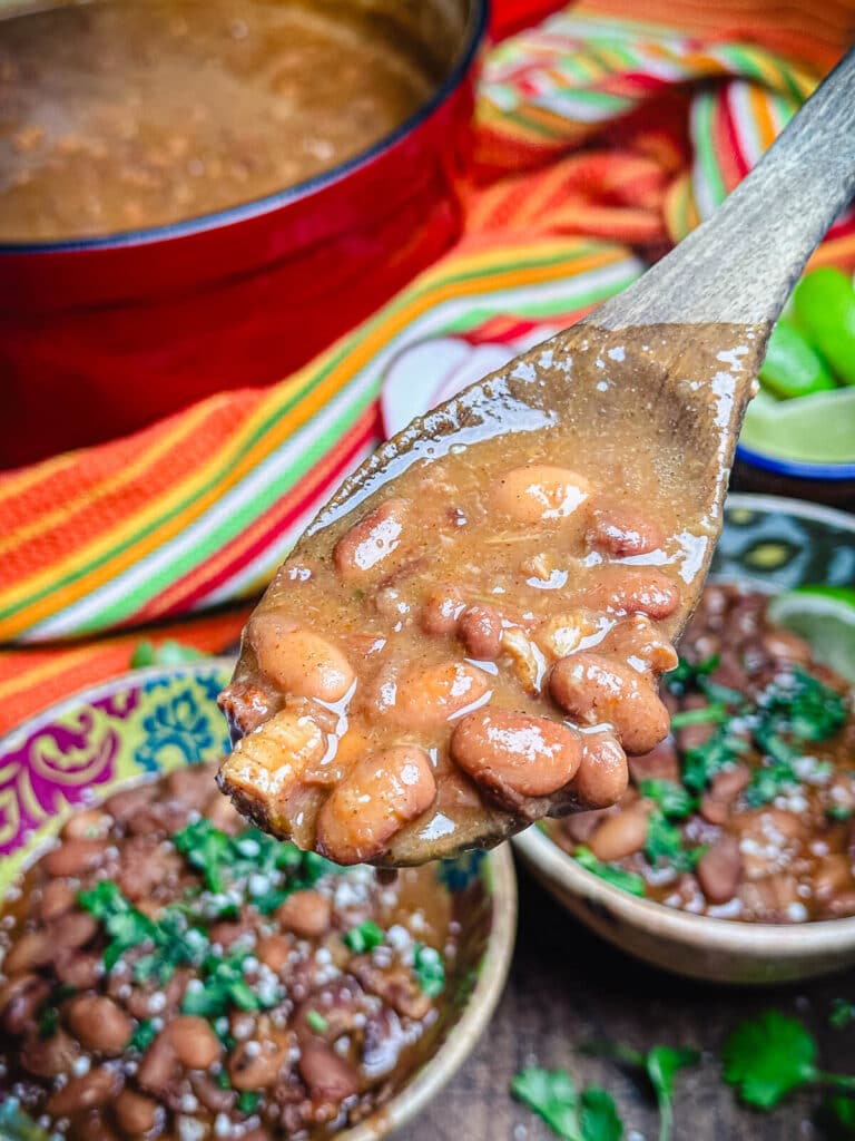 spoon full of borracho beans