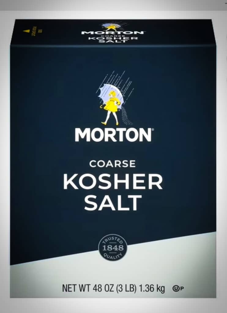 box of Morton's kosher salt